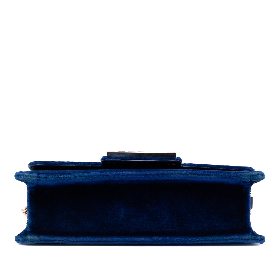Gucci Cristal G Velours Broadway Sac porté croisé