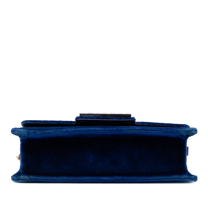 Gucci Cristal G Velours Broadway Sac porté croisé
