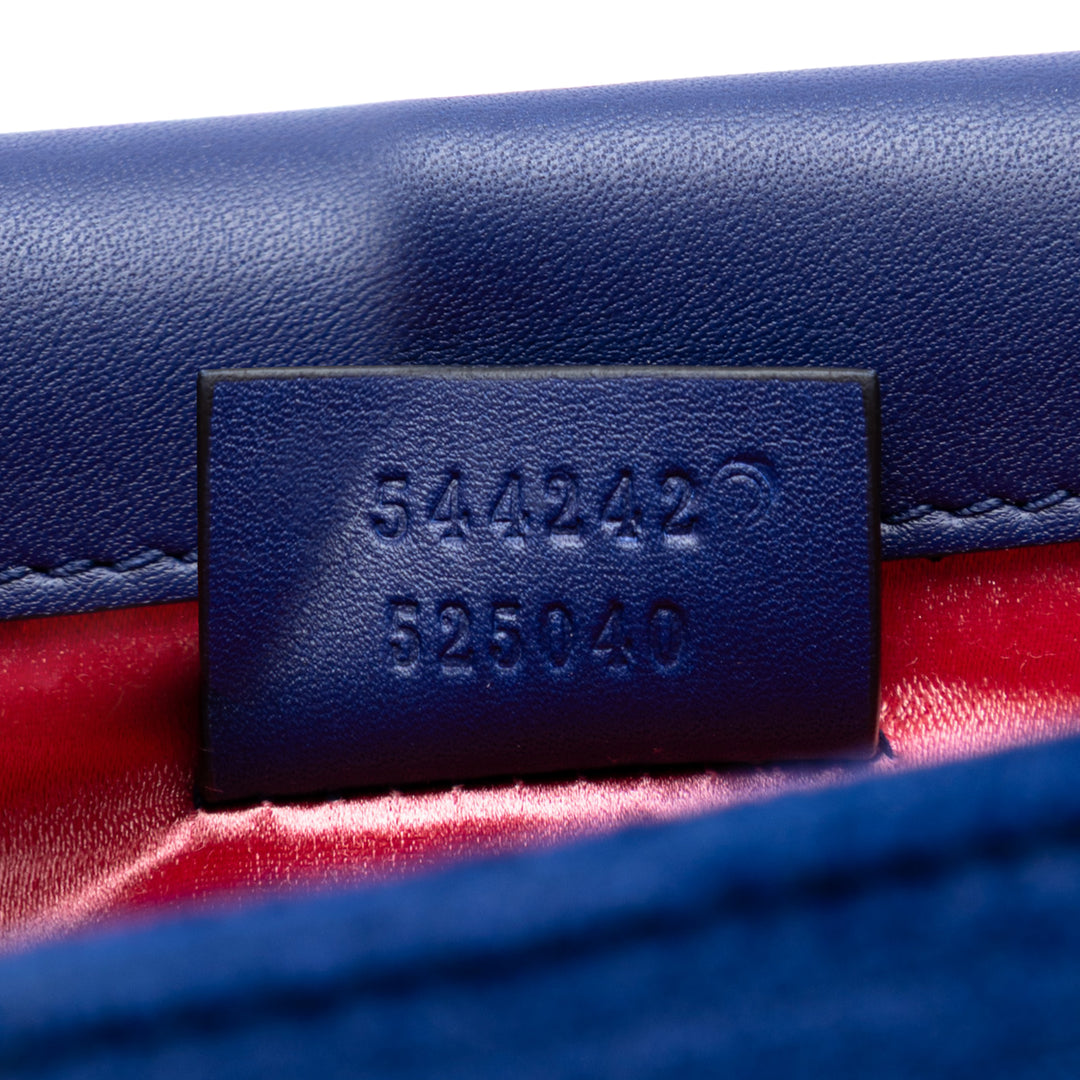 Gucci Cristal G Velours Broadway Sac porté croisé