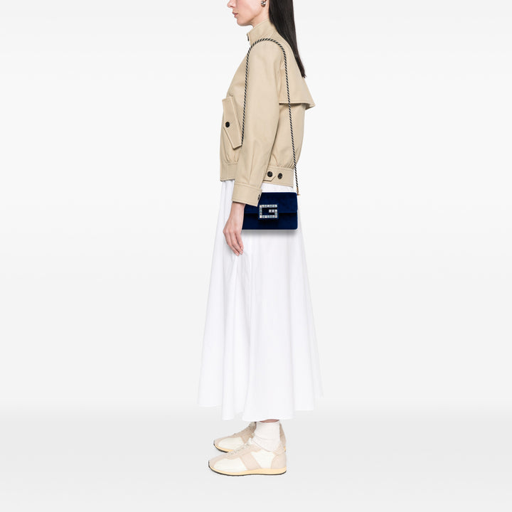 Gucci Cristal G Velours Broadway Sac porté croisé