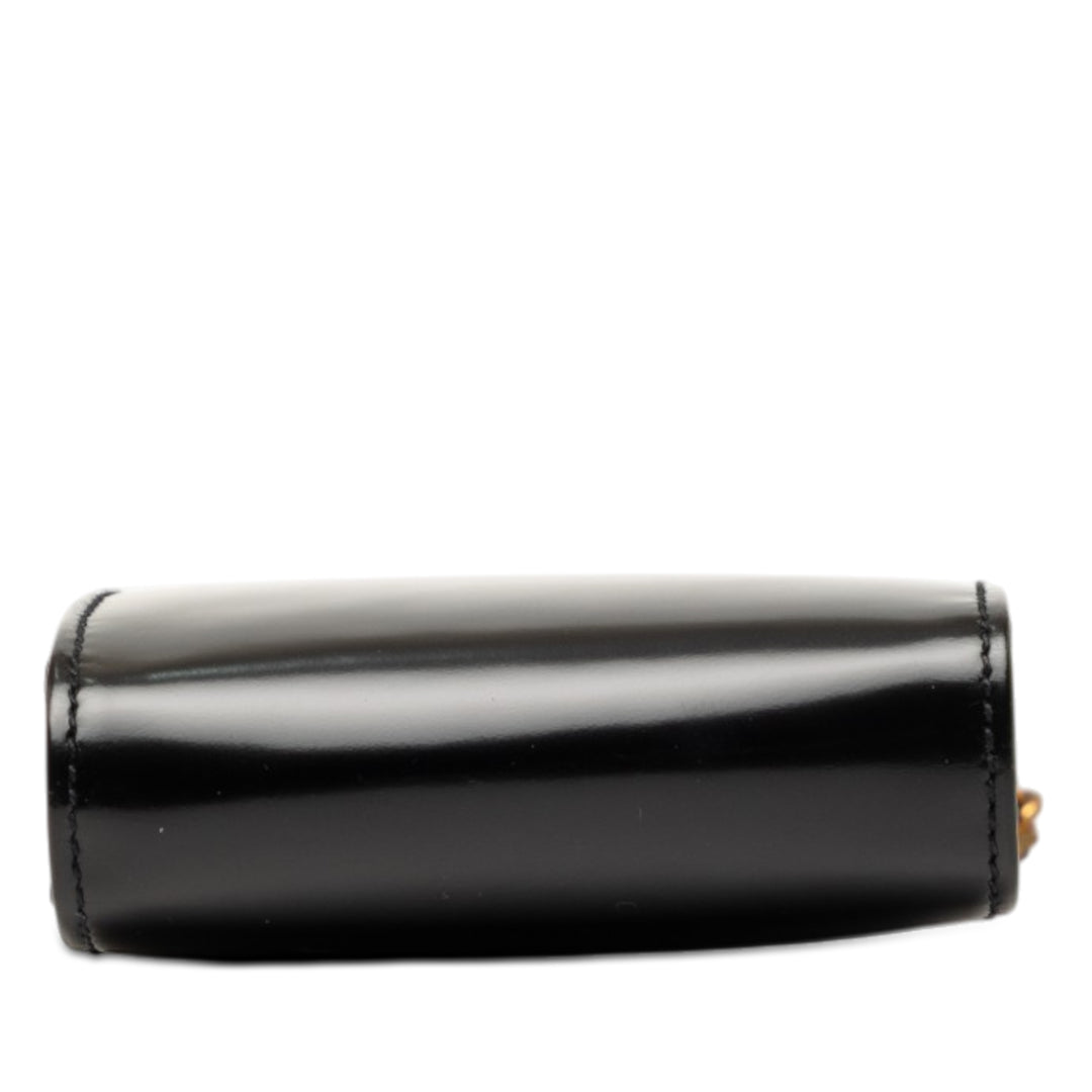Chanel CC Cuir verni Phone Holder Sac porté croisé