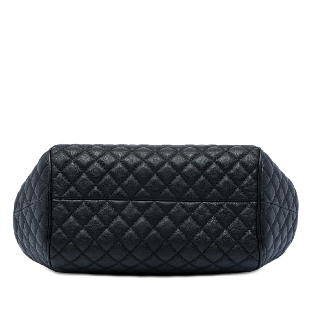 Chanel Paris Rome Matelassé Colosseum Lock Armature Sac bowling Cuir de veau