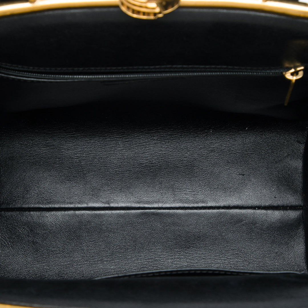 Chanel Paris Rome Matelassé Colosseum Lock Armature Sac bowling Cuir de veau