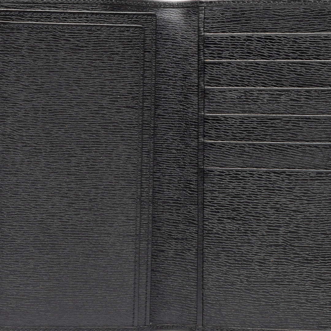 Gucci Deux volets Portefeuille long Cuir de veau Noir