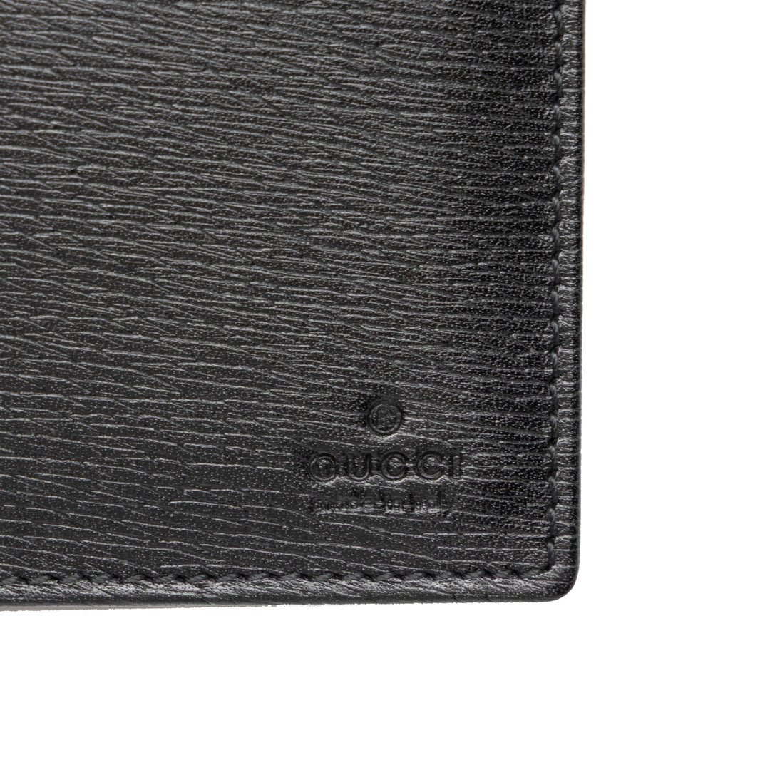 Gucci Deux volets Portefeuille long Cuir de veau Noir
