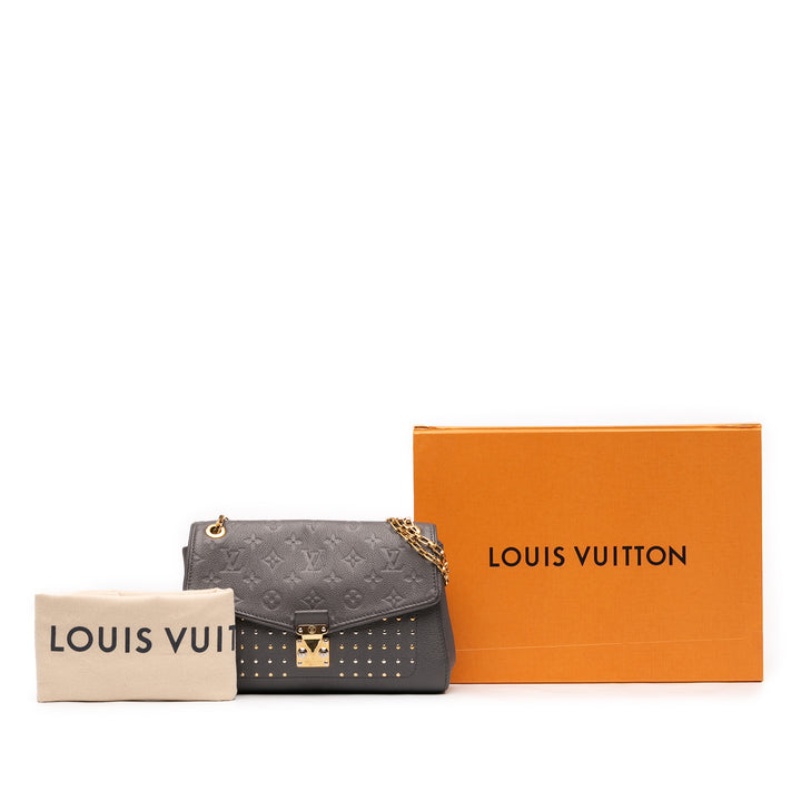 Louis Vuitton Monogram Empreinte Studded Saint Germain PM Gris – GABY PARIS Authentique