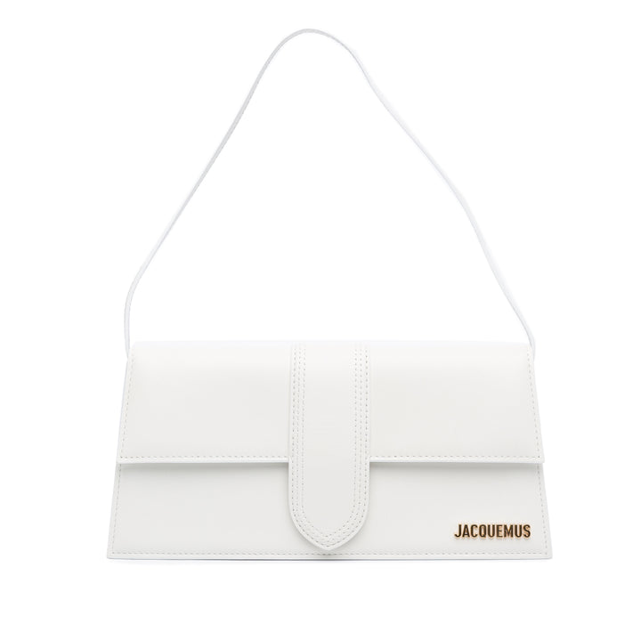 Calfskin Le Bambino Long Shoulder Bag White - Gaby Paris