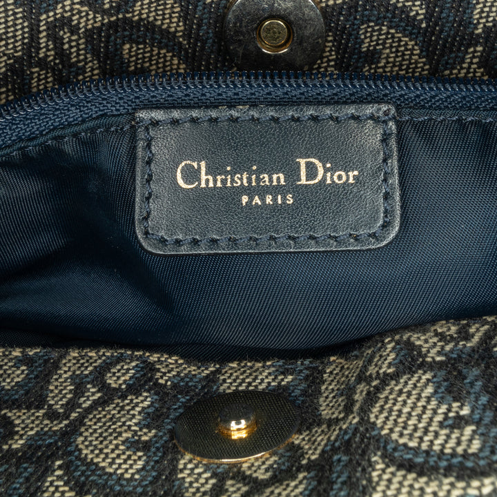 Diorissimo Trotter Canvas Tote Blue - Gaby Paris
