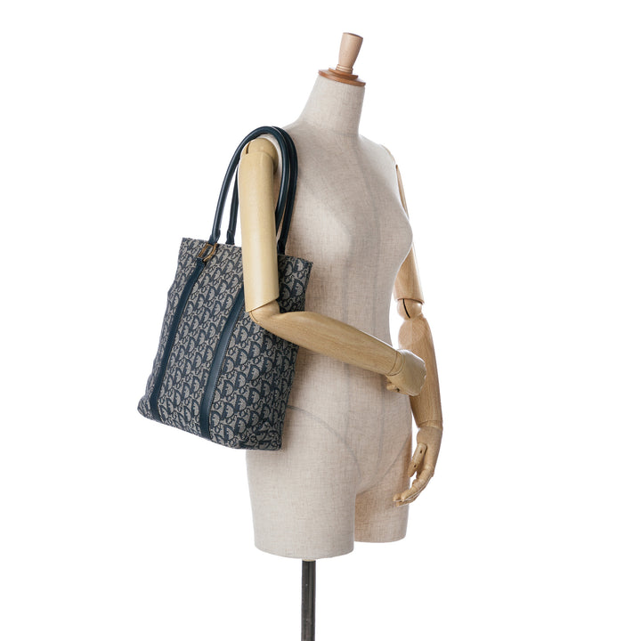 Diorissimo Trotter Canvas Tote Blue - Gaby Paris