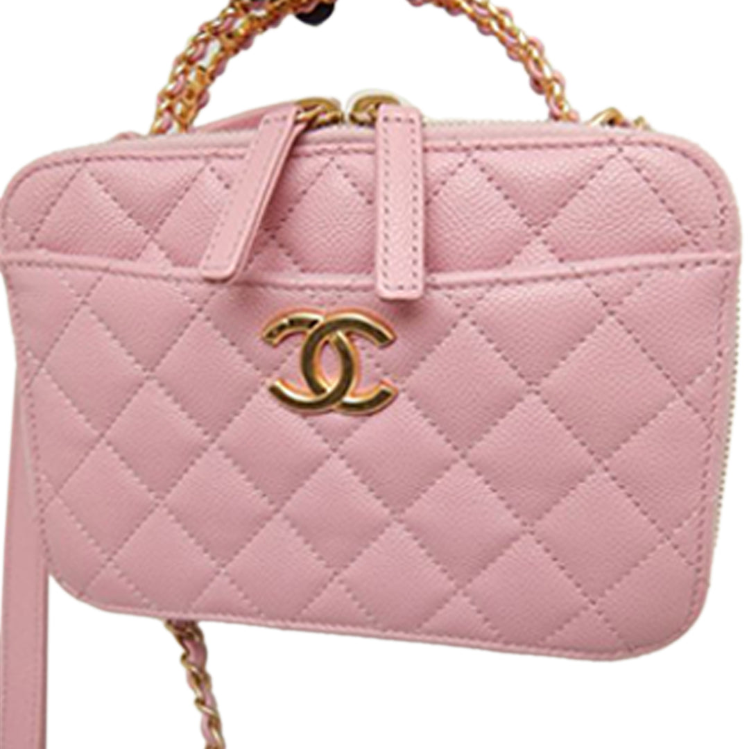 Chanel Small Matelassé Caviar Pick Me Up Vanity