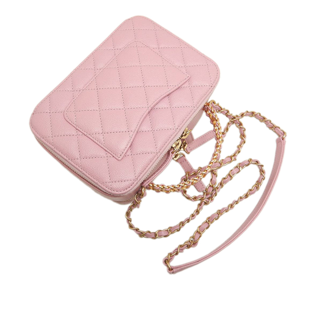 Chanel Small Matelassé Caviar Pick Me Up Vanity