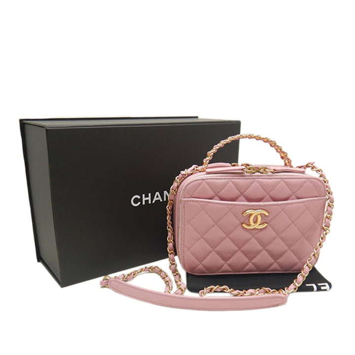 Chanel Small Matelassé Caviar Pick Me Up Vanity