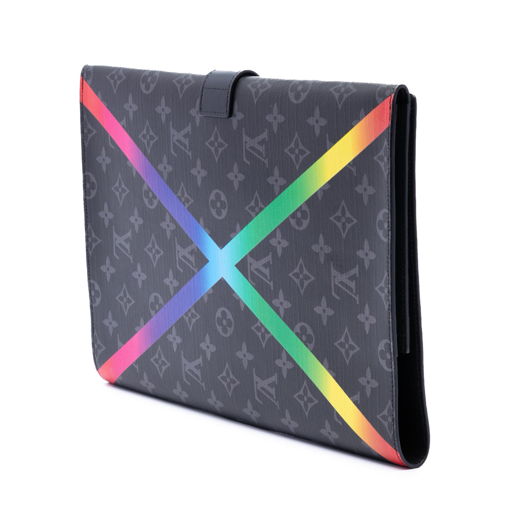 Louis Vuitton Monogram Eclipse Rainbow Franck Folder