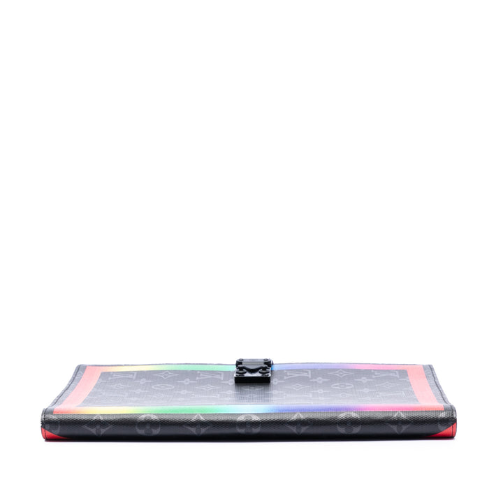 Louis Vuitton Monogram Eclipse Rainbow Franck Folder