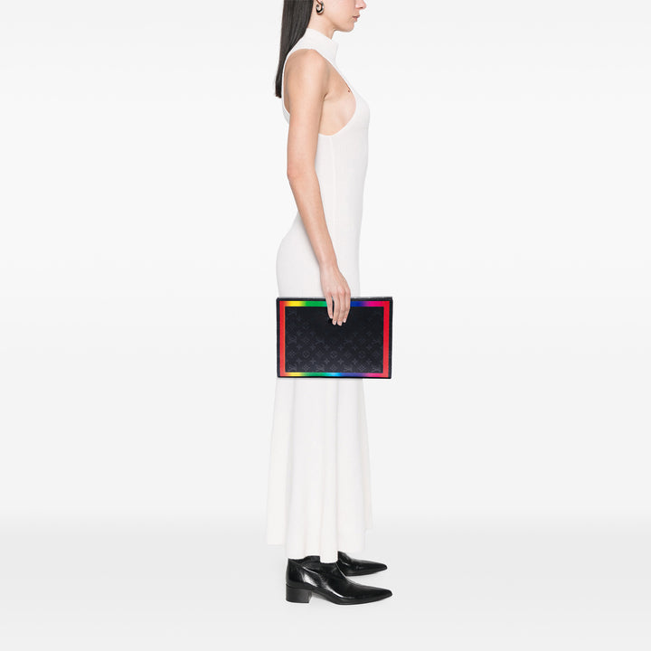 Louis Vuitton Monogram Eclipse Rainbow Franck Folder