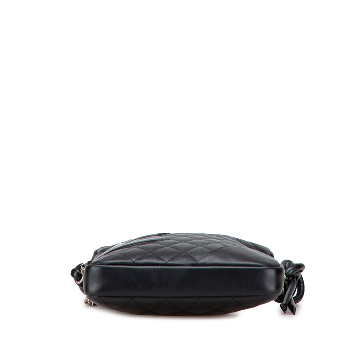 Chanel Cuir d’agneau Cambon Ligne Sac porté croisé Noir