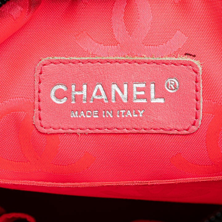 Chanel Cuir d’agneau Cambon Ligne Sac porté croisé Noir