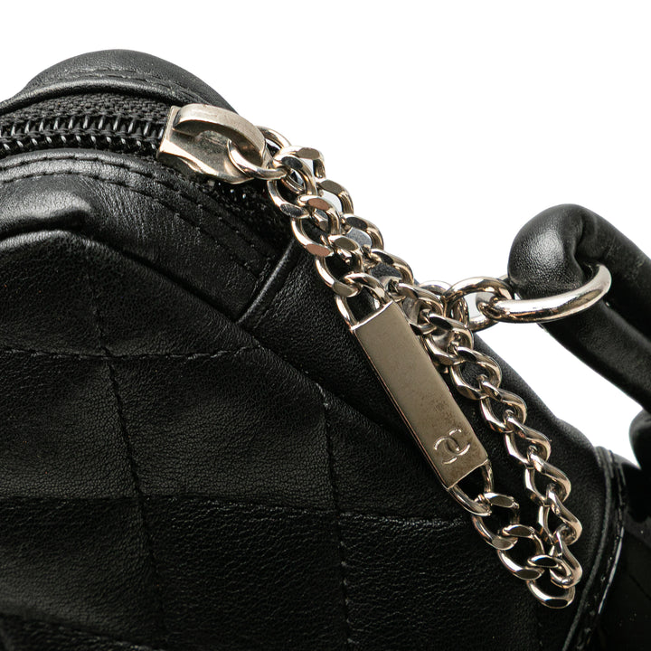 Chanel Cuir d’agneau Cambon Ligne Sac porté croisé Noir