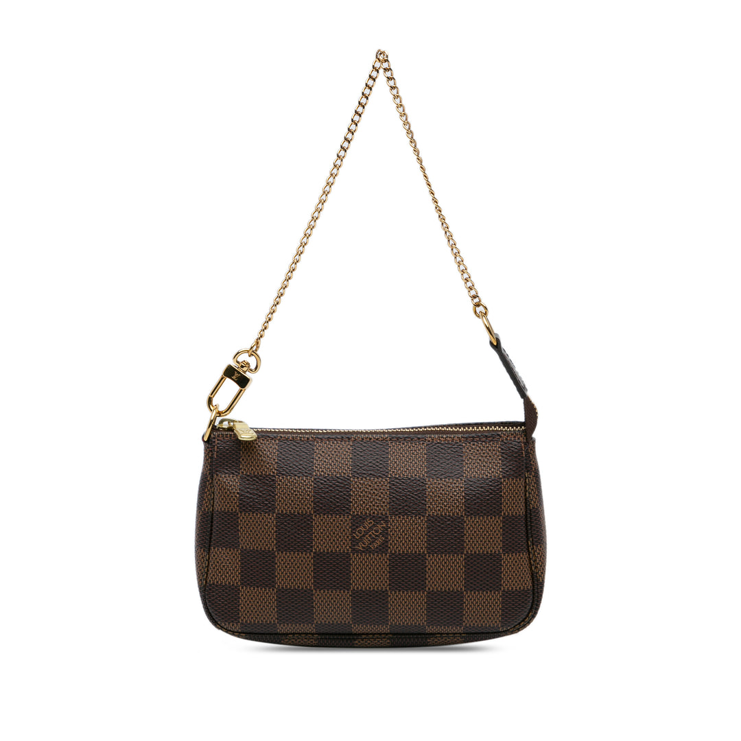 Damier Ebene Mini Pochette Accessoires Brown - Gaby Paris