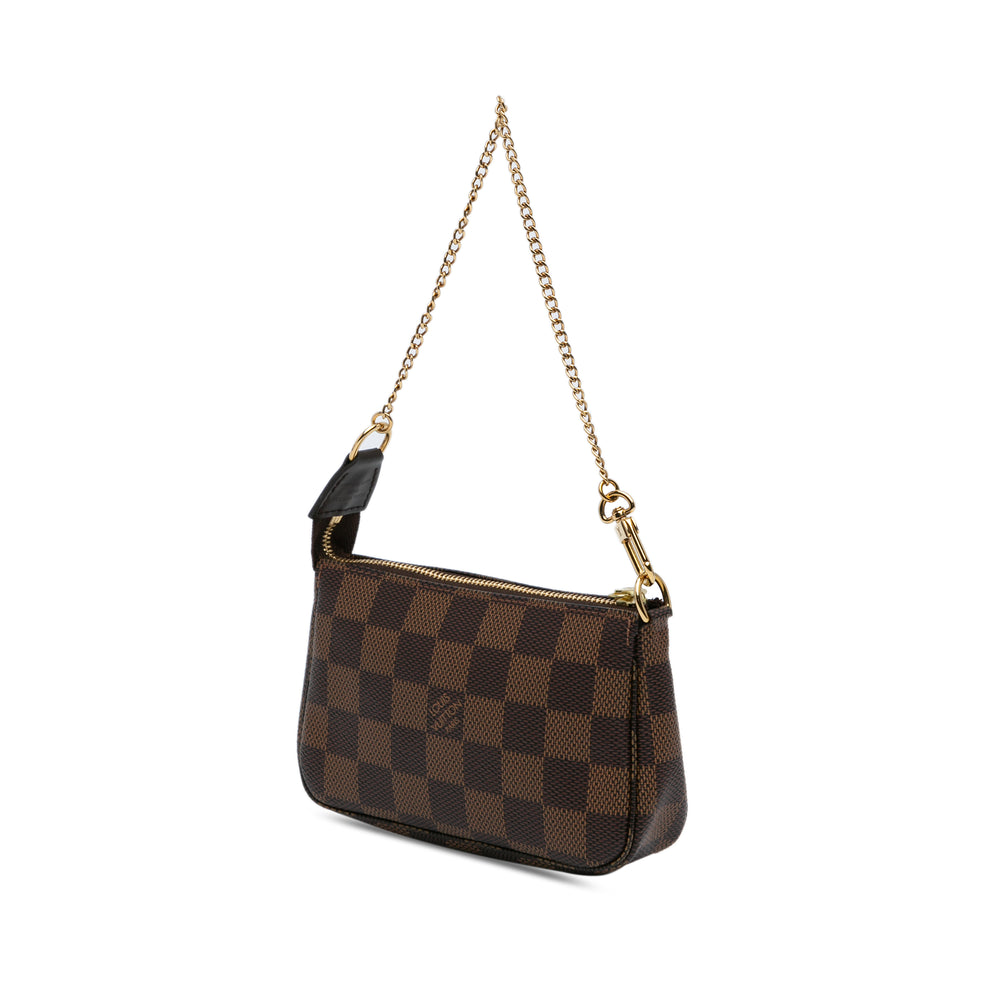 Damier Ebene Mini Pochette Accessoires Brown - Gaby Paris