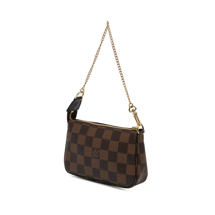 Damier Ebene Mini Pochette Accessoires Brown - Gaby Paris