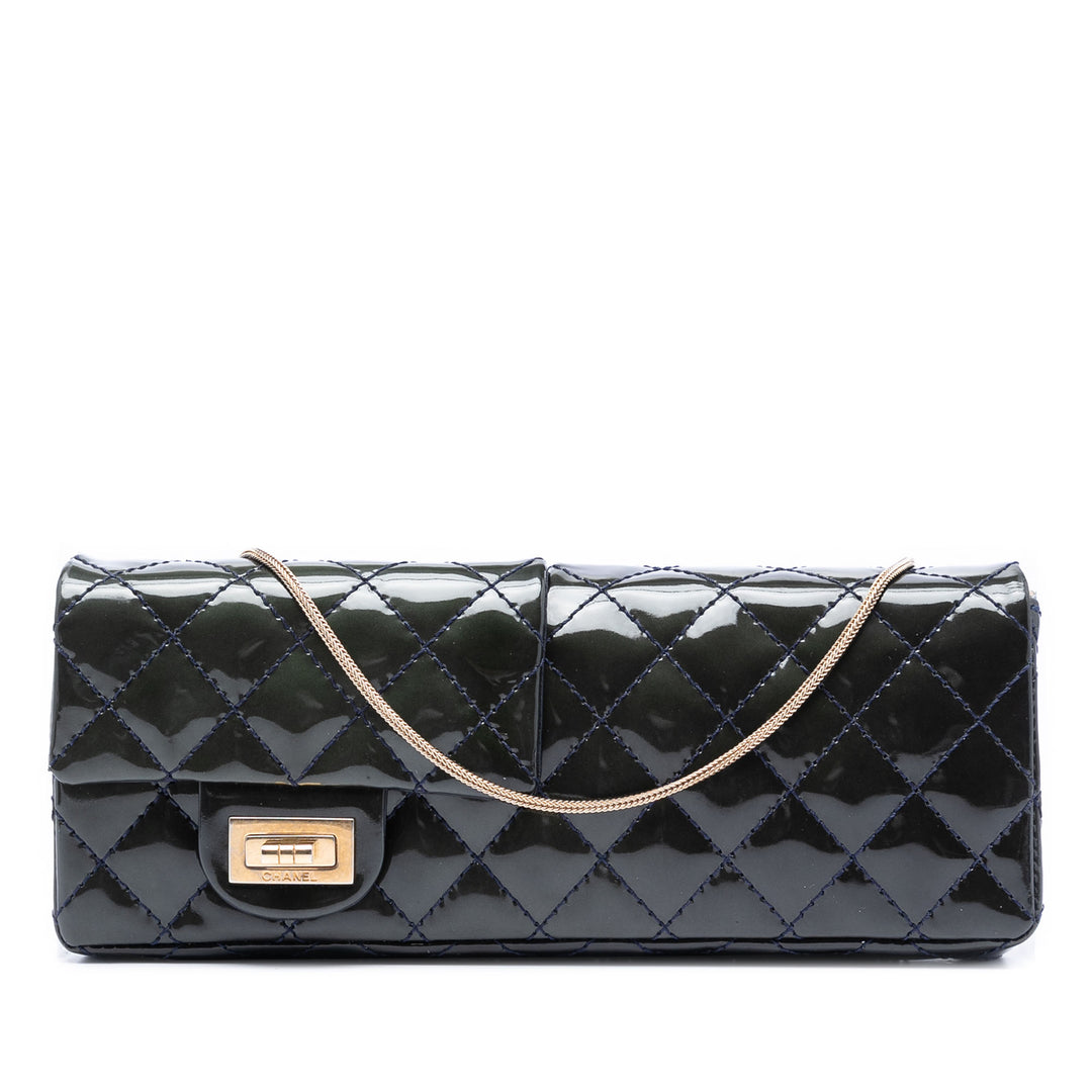 Chanel Matelassé Cuir verni Reissue 2.55 Reversible Chain à rabat