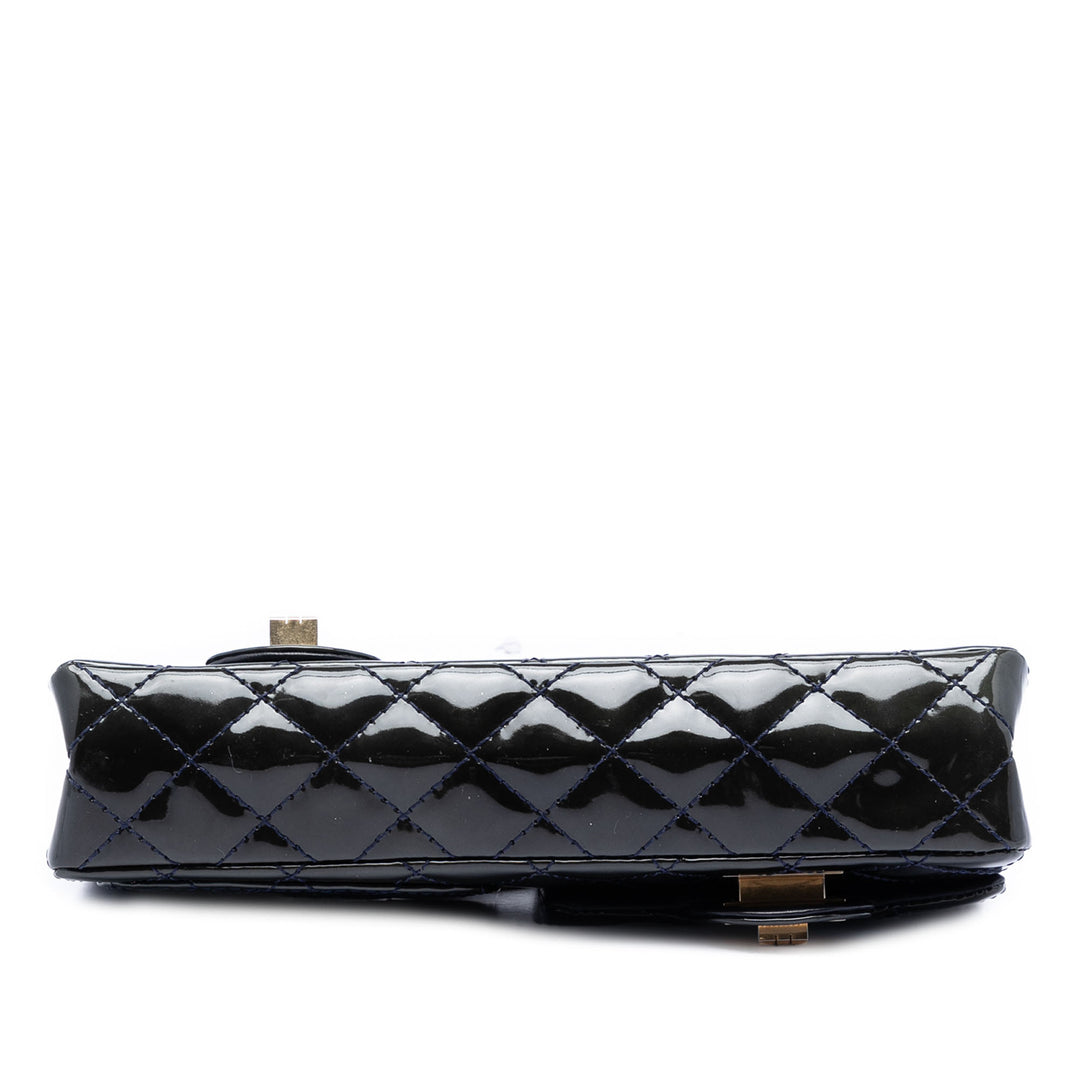 Chanel Matelassé Cuir verni Reissue 2.55 Reversible Chain à rabat