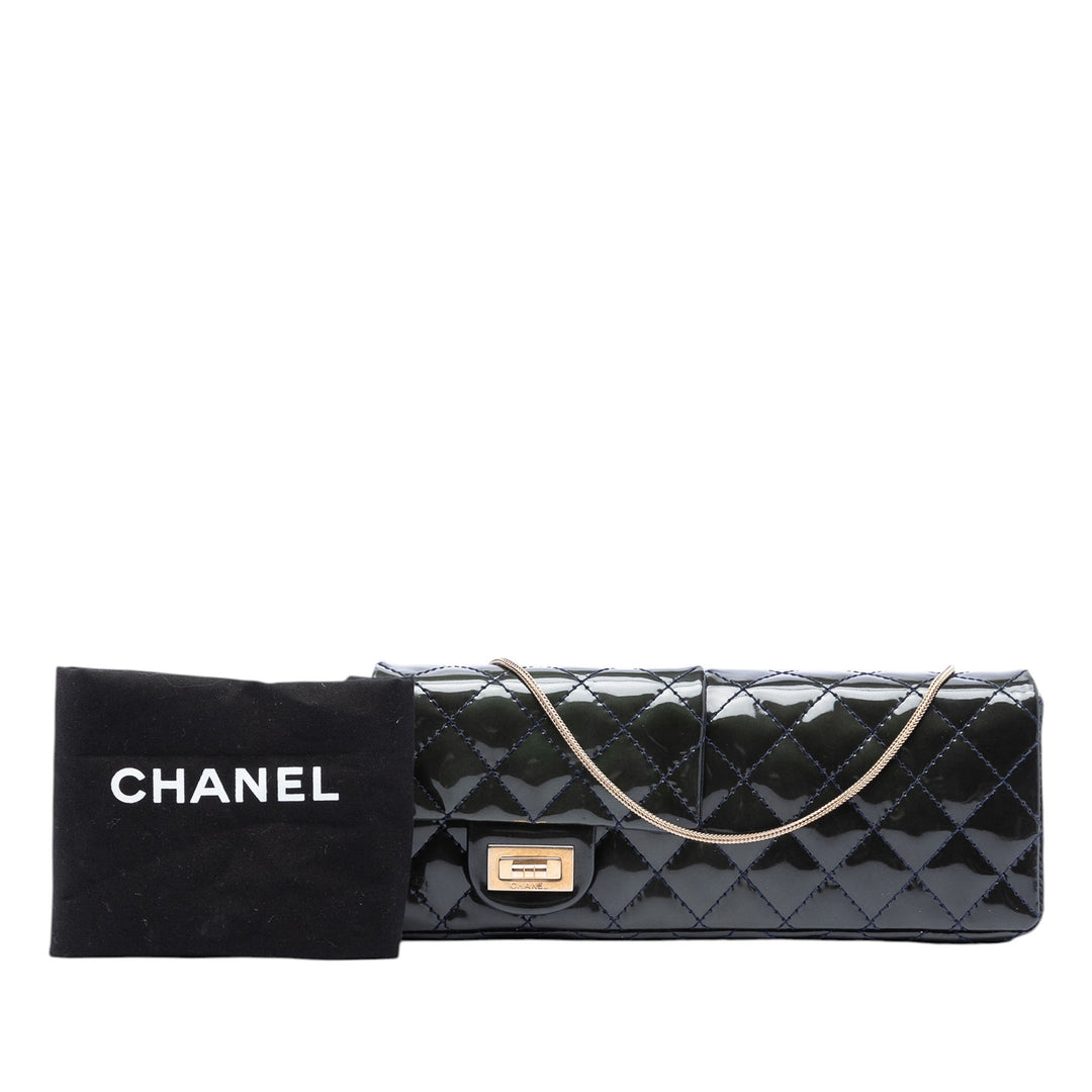 Chanel Matelassé Cuir verni Reissue 2.55 Reversible Chain à rabat