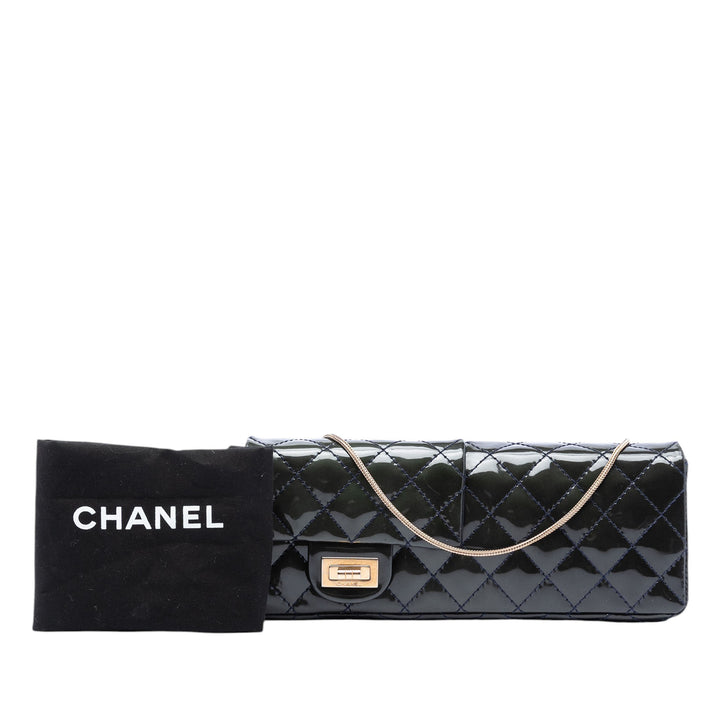 Chanel Matelassé Cuir verni Reissue 2.55 Reversible Chain à rabat