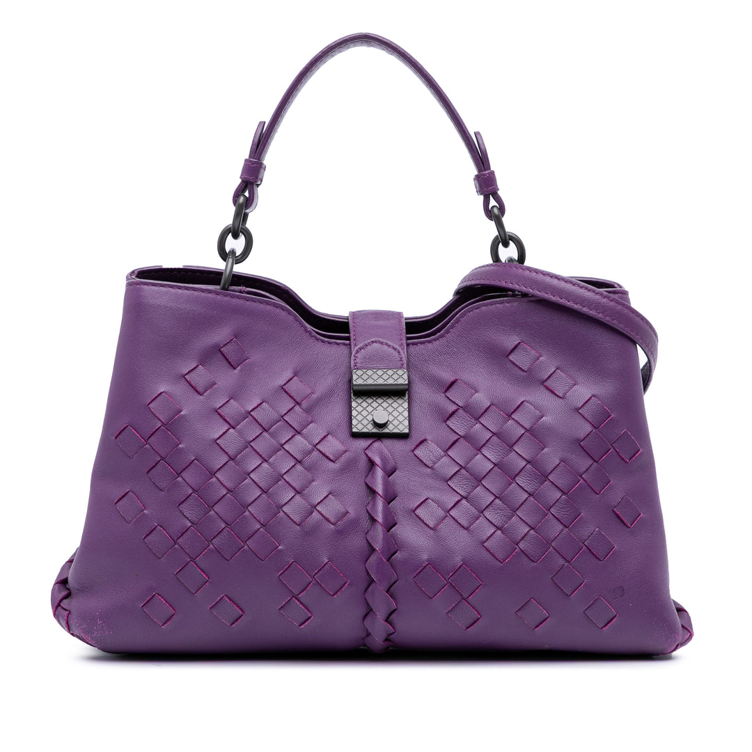 Bottega Veneta Intrecciato Napoli Sac nappa Violet – vue principale – GABY PARIS