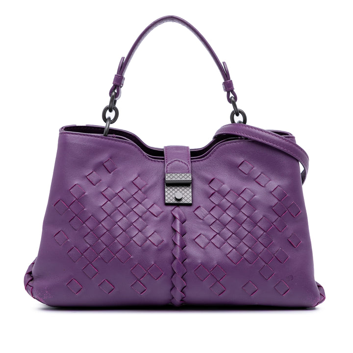 Bottega Veneta Intrecciato Napoli Sac nappa Violet – vue principale – GABY PARIS