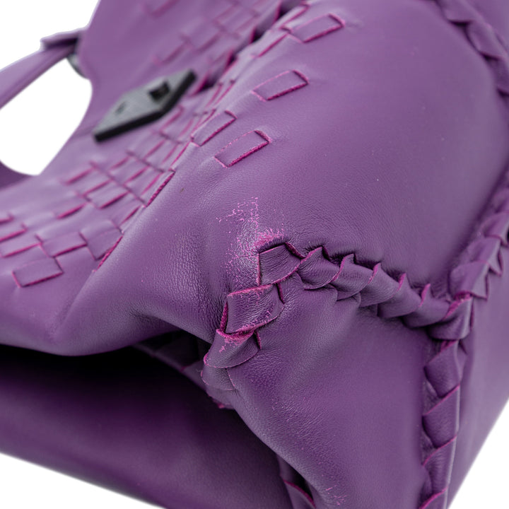 Bottega Veneta Intrecciato Napoli Sac nappa Violet – vue 10 – GABY PARIS