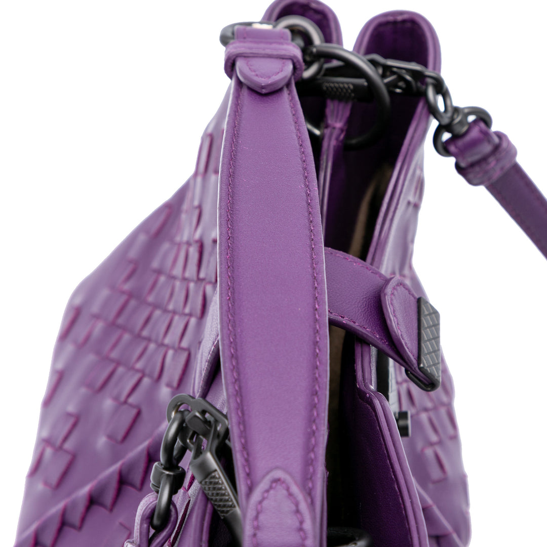 Bottega Veneta Intrecciato Napoli Sac nappa Violet – vue 11 – GABY PARIS