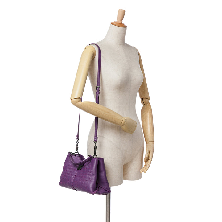Bottega Veneta Intrecciato Napoli Sac nappa Violet – vue 13 – GABY PARIS