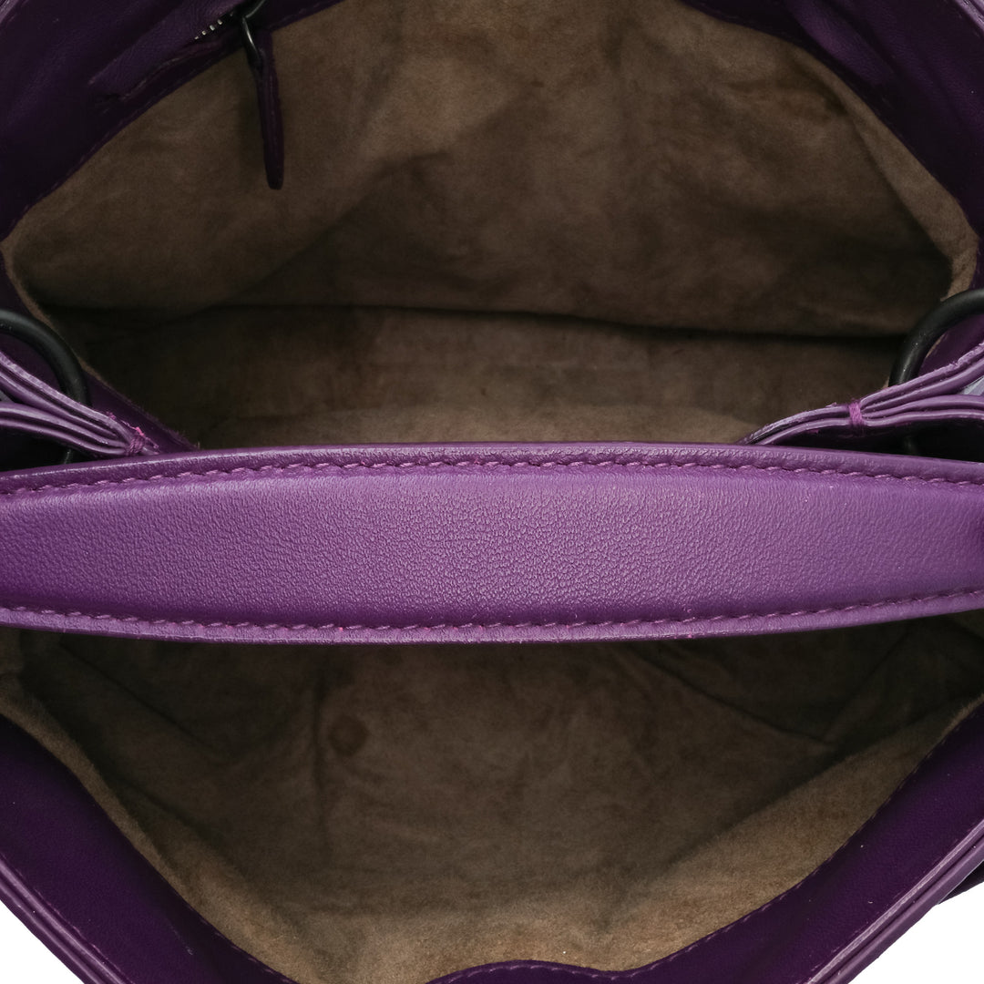 Bottega Veneta Intrecciato Napoli Sac nappa Violet – vue 4 – GABY PARIS