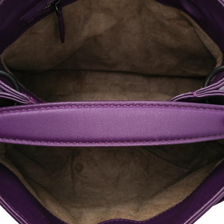 Bottega Veneta Intrecciato Napoli Sac nappa Violet – vue 4 – GABY PARIS