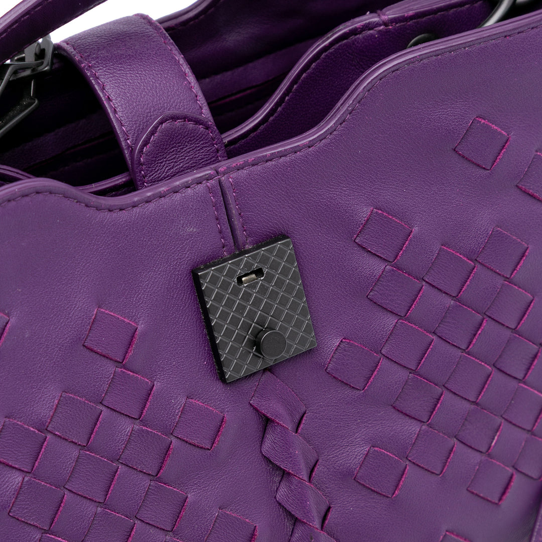 Bottega Veneta Intrecciato Napoli Sac nappa Violet – vue 9 – GABY PARIS