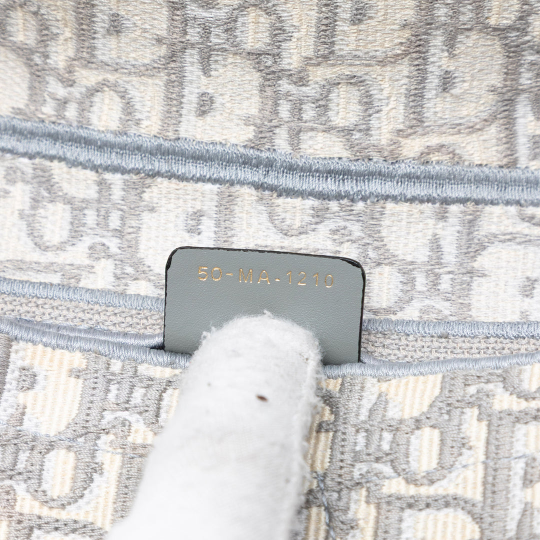 Dior Oblique brodé Toile Saddle Sac