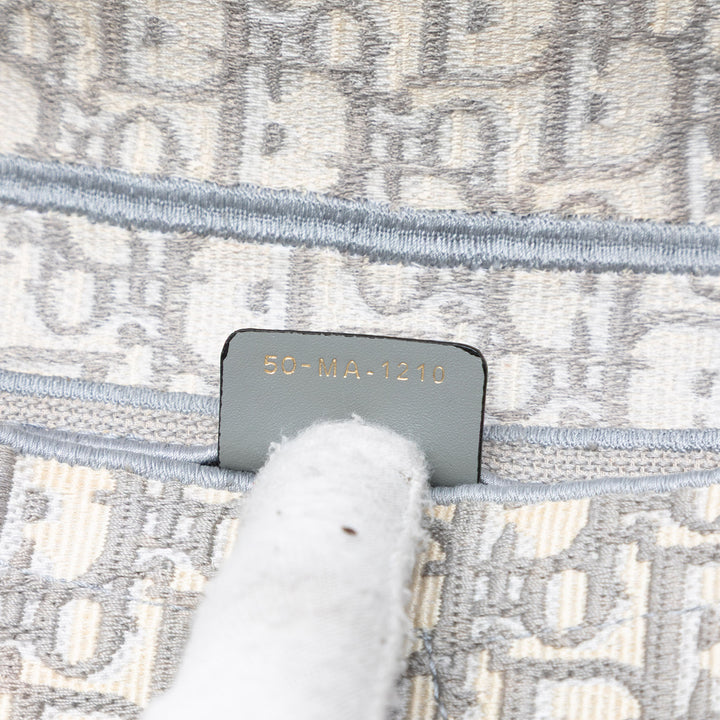 Dior Oblique brodé Toile Saddle Sac
