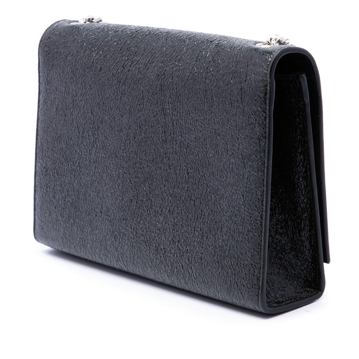 Saint Laurent Sac bandoulière Crackled Kate Monogram Moyen Noir – vue 2 – GABY PARIS