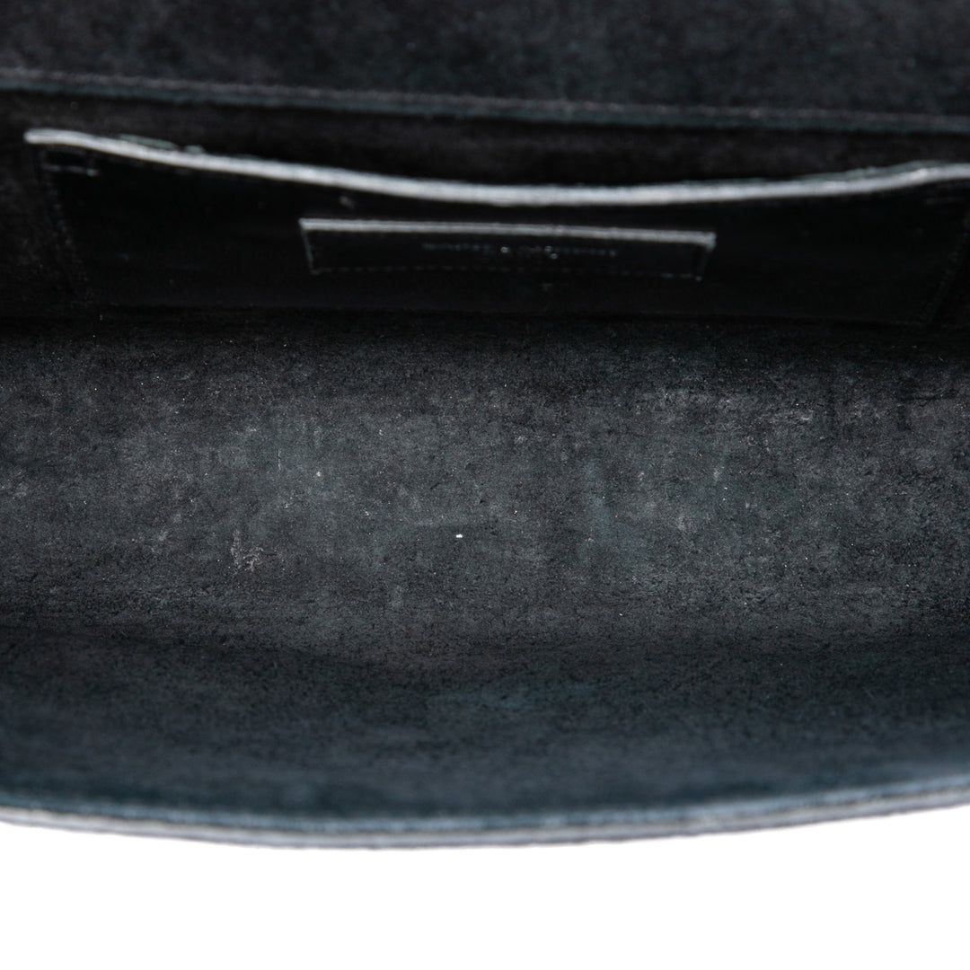 Saint Laurent Sac bandoulière Crackled Kate Monogram Moyen Noir – vue 4 – GABY PARIS