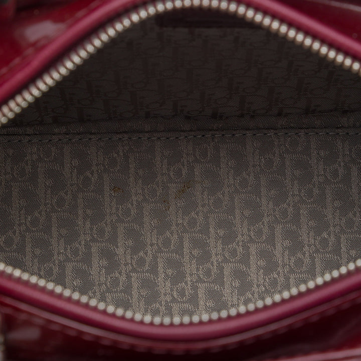 Dior Medium Cuir verni Cannage Lady Dior