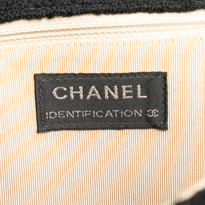 Chanel Jumbo Reissue 2.55 Choco Bar Laine Felt Identification à rabat