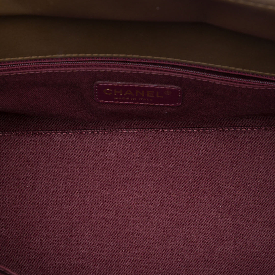 Chanel Cabas Matelassé Perfect Edge Petit Cuir de veau Marron – vue 4 – GABY PARIS