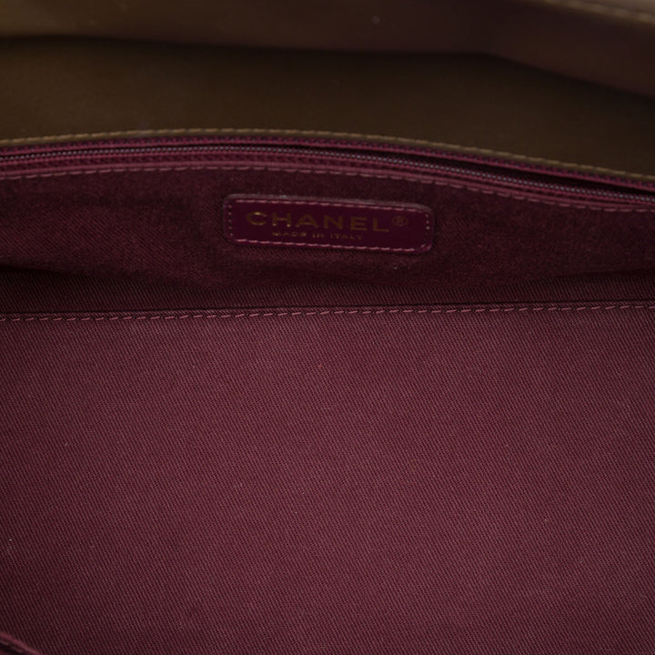 Chanel Cabas Matelassé Perfect Edge Petit Cuir de veau Marron – vue 4 – GABY PARIS