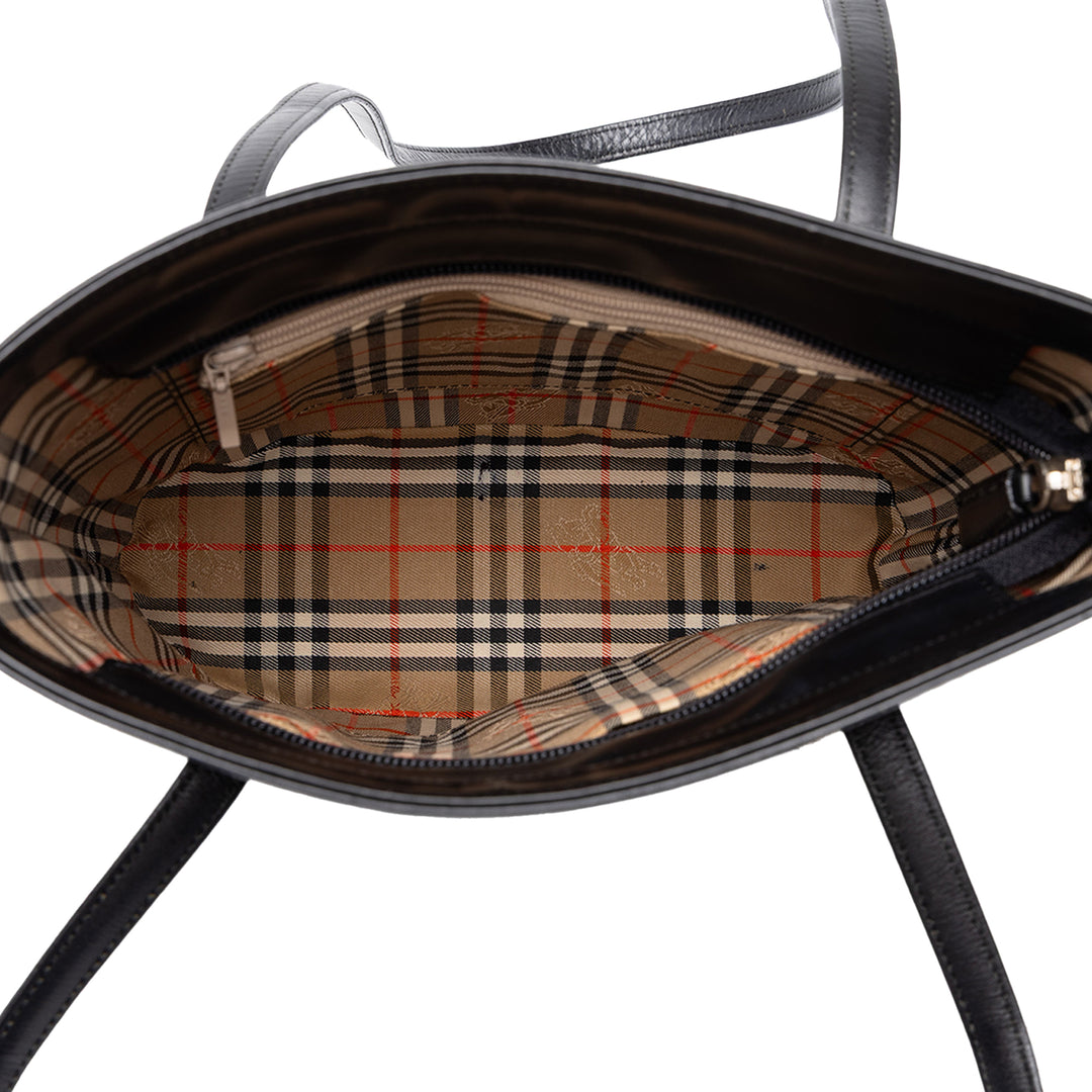 Burberry Cabas House Check à finitions Noir – vue 4 – GABY PARIS