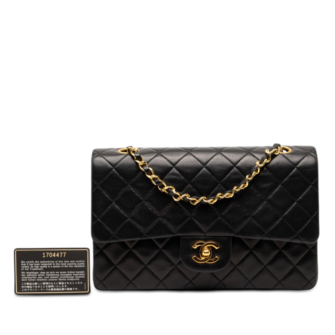 Chanel Medium Classic Cuir d’agneau Double rabat