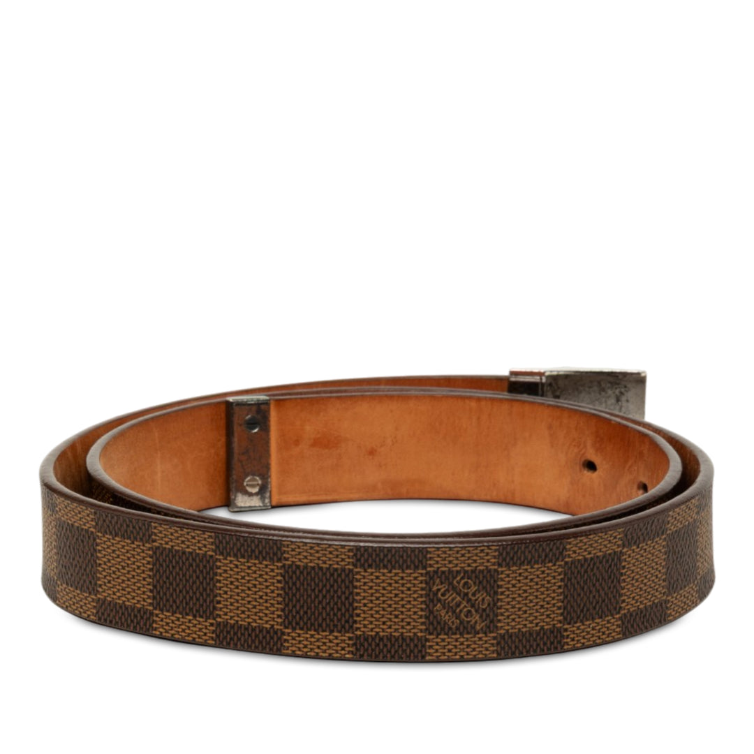 Louis Vuitton Ceinture Ceinture Damier Ébène Marron – vue 3 – GABY PARIS
