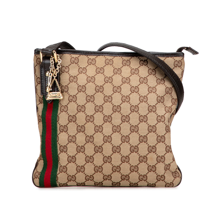 Gucci GG Toile Jolicoeur Sac porté croisé Marron