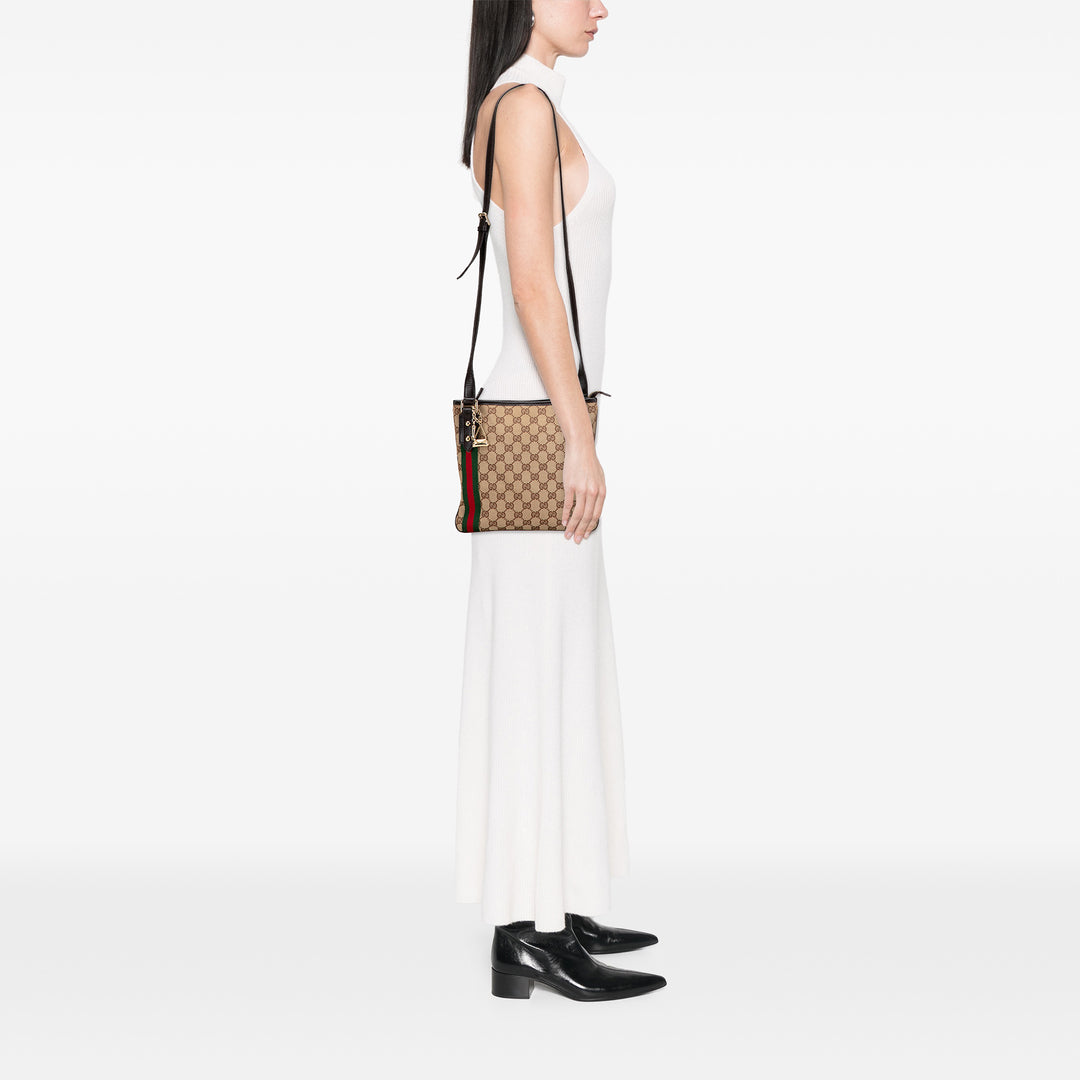 Gucci GG Toile Jolicoeur Sac porté croisé Marron